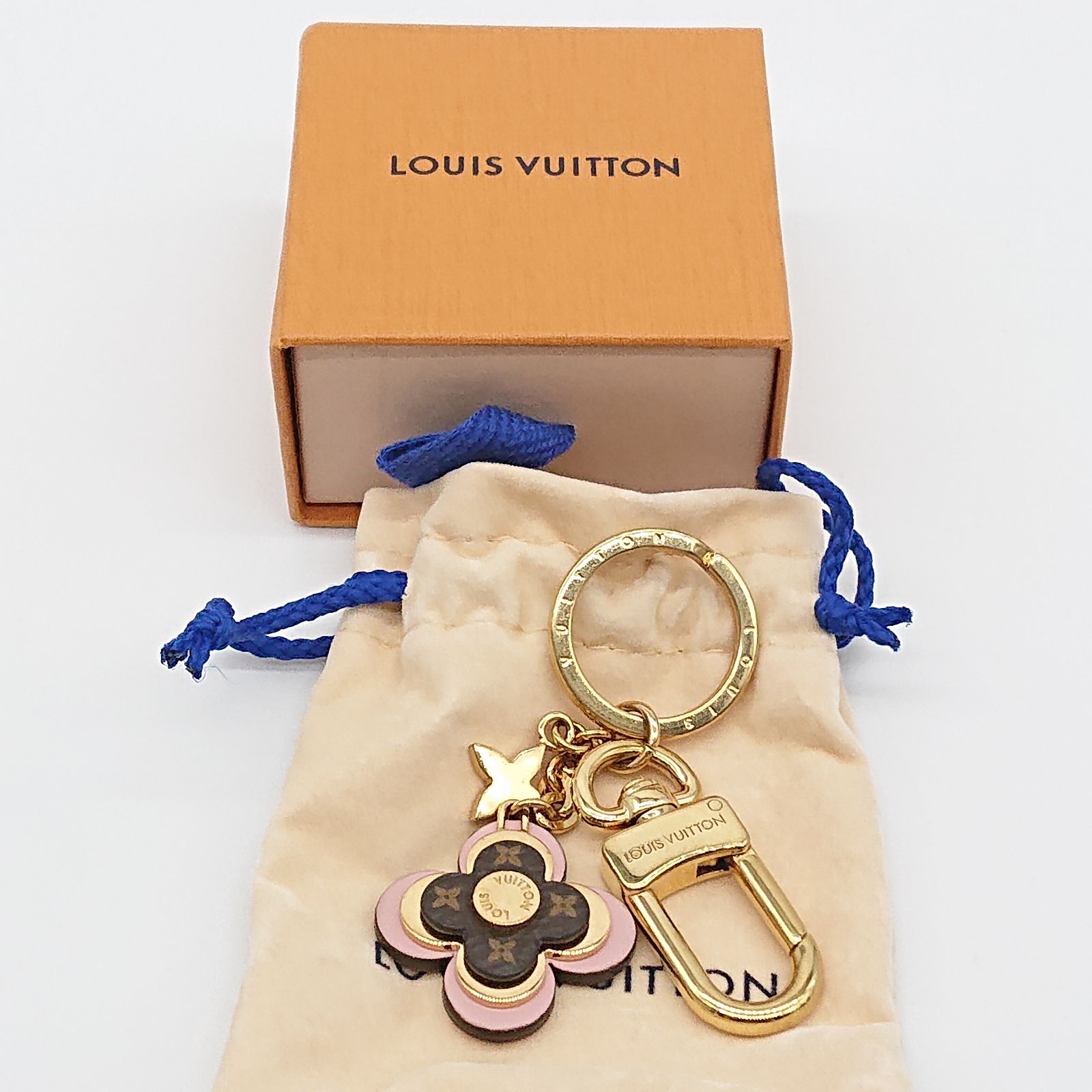 極美品】LOUIS VUITTON ルイヴィトン キーホルダー ブルーミング