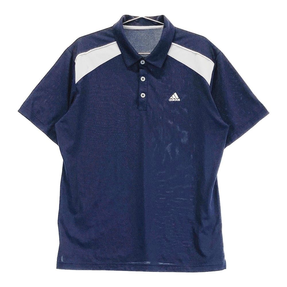 サイズ：O ADIDAS GOLF アディダスゴルフ B84268 半袖ポロシャツ ネイビー系 [240101233075]# ゴルフウェア メンズ  ストスト - メルカリ