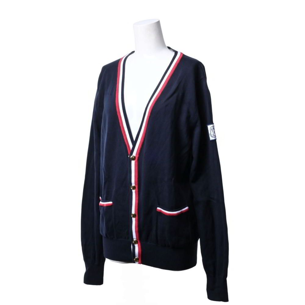 モンクレール　ガムブルー　カーディガン　ニット　Lサイズ　国内正規品 モンクレールガムブルーカーディガンニットLサイズ国内正規品