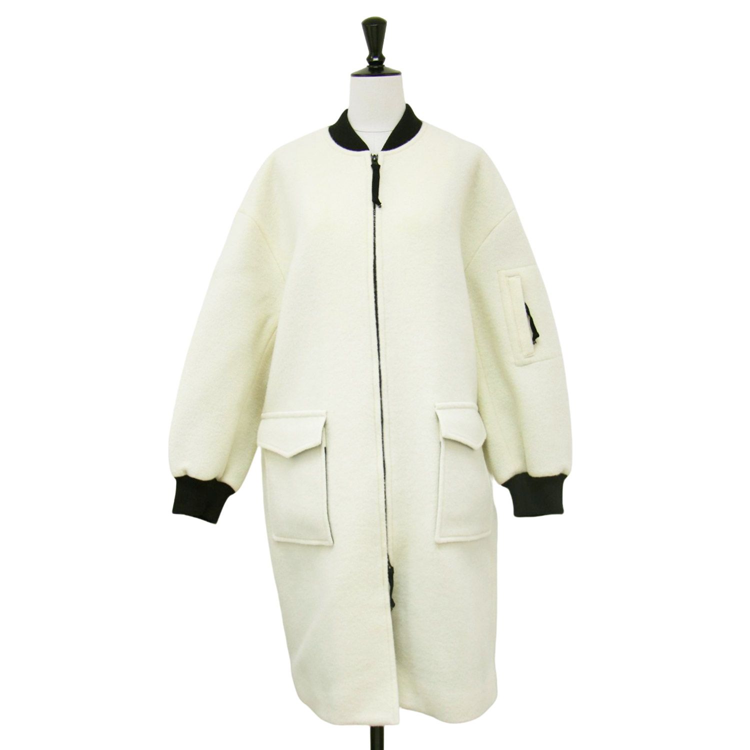 VERMEIL par iena ヴェルメイユ パー イエナ コート ホワイト ブラック