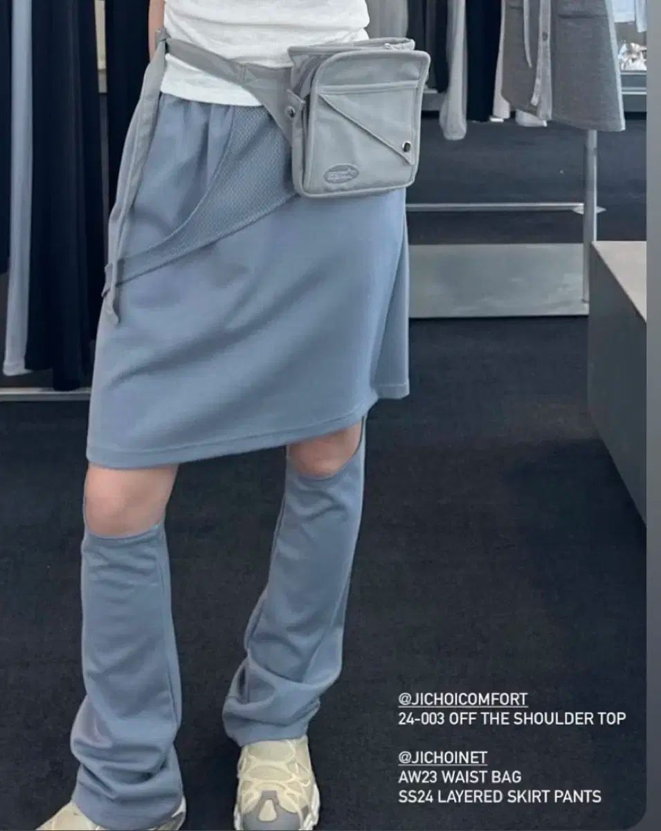 JiCHOI ジチョイ SS24 DETTACHABLE SKIRT PANTS