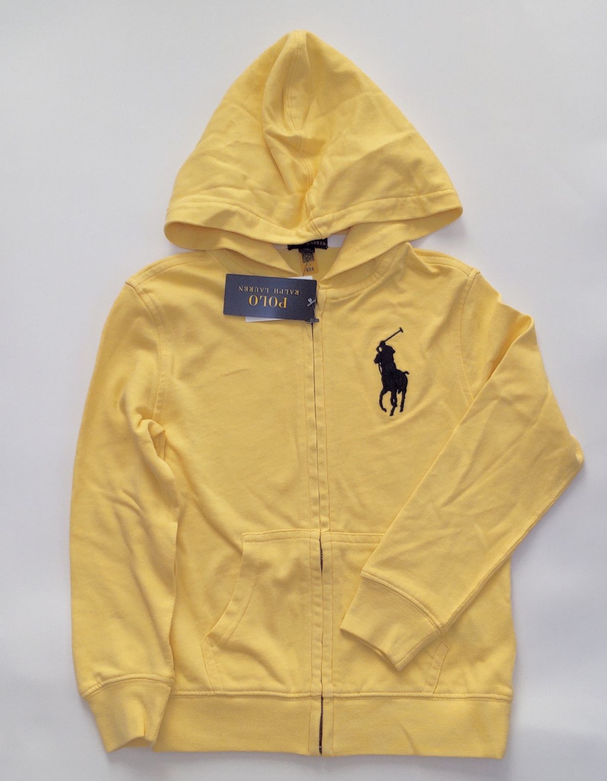 POLO RALPH LAUREN 長袖パーカー ビッグポニー Mサイズ 黄色-