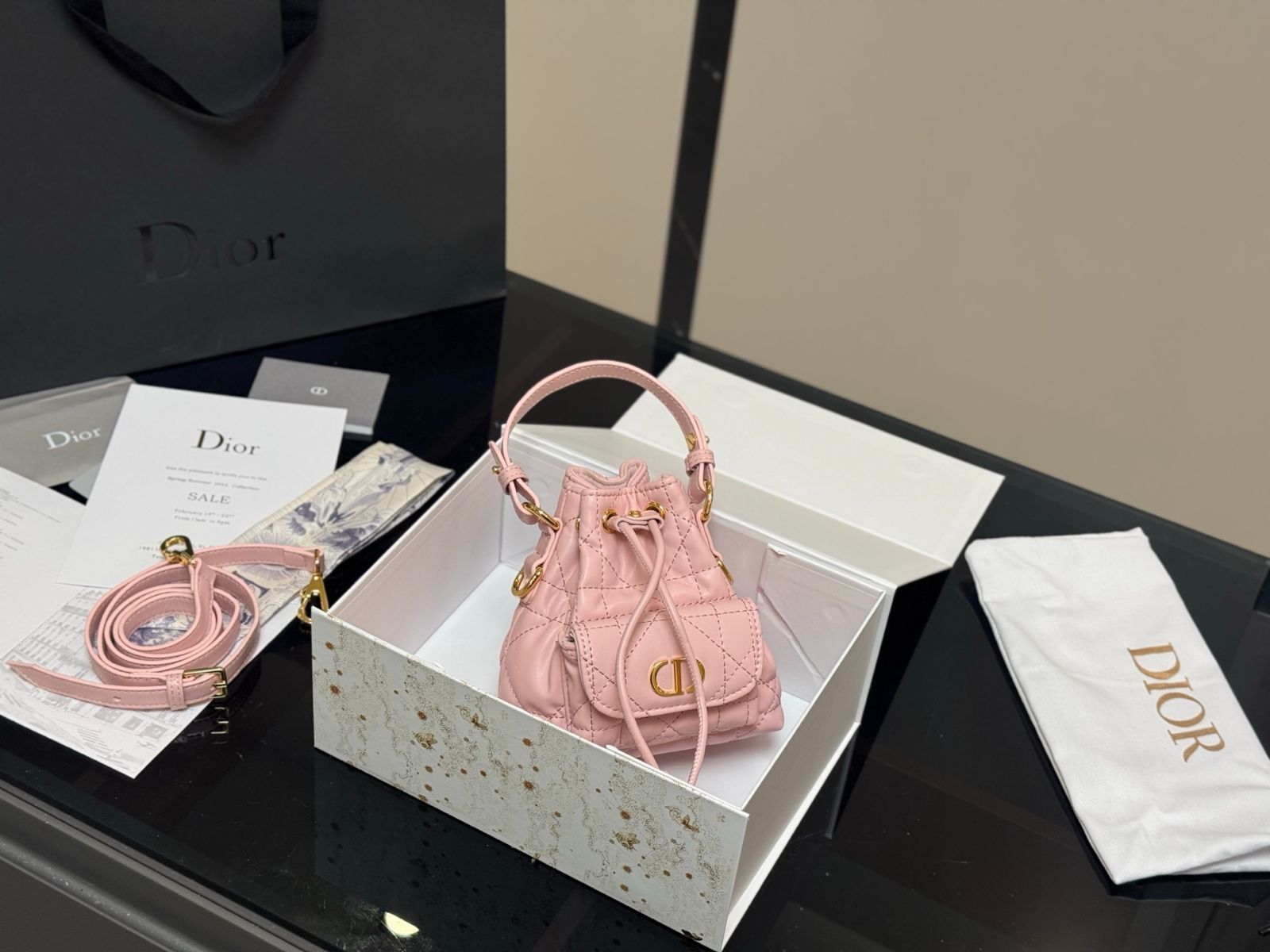 【カラバリ豊富♪】DIOR Caro バケットバッグ スモール DIOR | Dior Caro バケットバッグ スモール マクロカナージュ