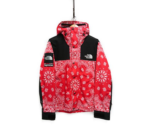 SUPREME×The North Face Bandana Mountain Parka バンダナ マウンテンパーカー ジャケット 赤 サイズM 正規品 / 30165