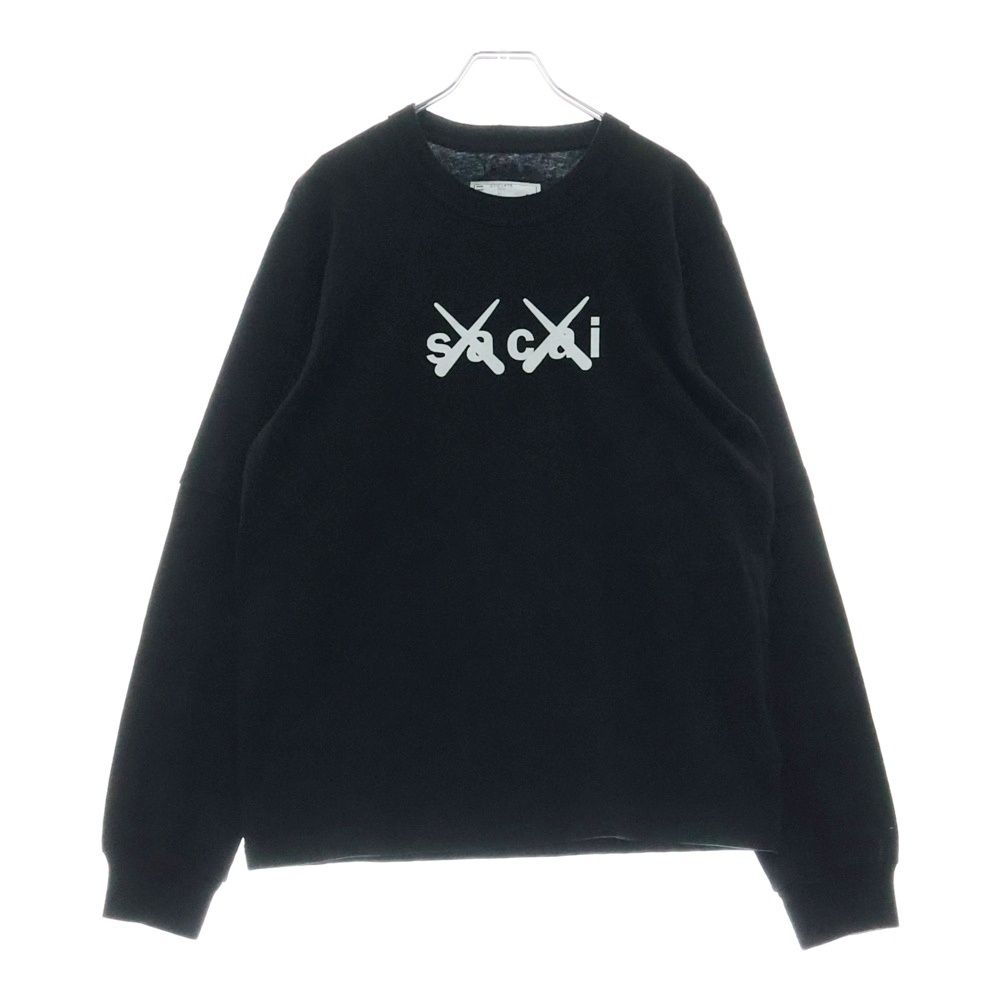 コラボ KAWS Sacai Flock Print T-shirt カウズ サカイ Tシャツ