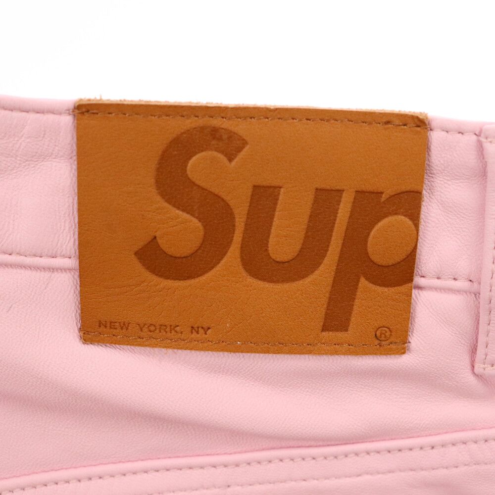 SUPREME (シュプリーム) 21AW Leather 5-Pocket Jean レザー 5ポケット