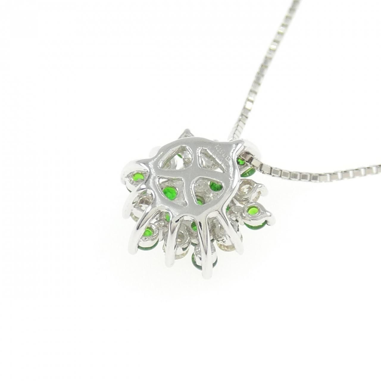 ご予約 デマントイド ネックレス K18WG デマントイドガーネット ネックレス 0.46CT - メルカリ
