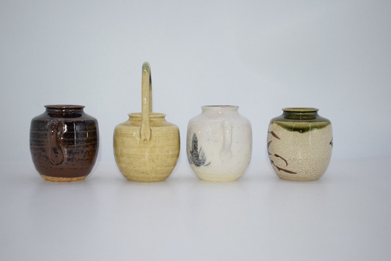  茶道具 四滴茶入 色変 連瓶 作 棗 茶道 17 9201 棗 茶道具