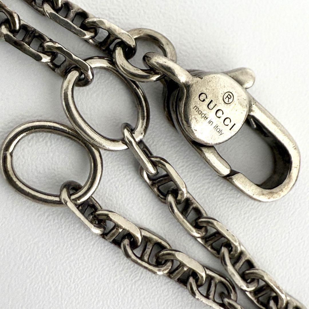 美品】グッチ メンズ レディース クレストキー ペンダント ネックレス