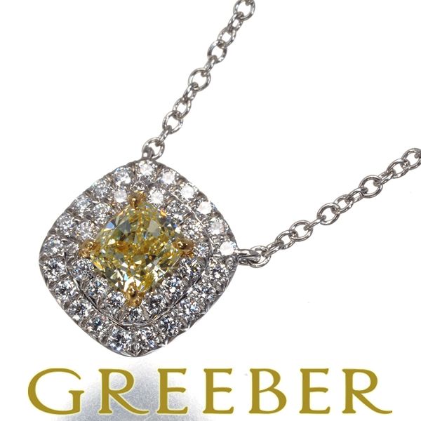 ティファニー ネックレス イエローダイヤ ダイヤモンド 0.3ct程  