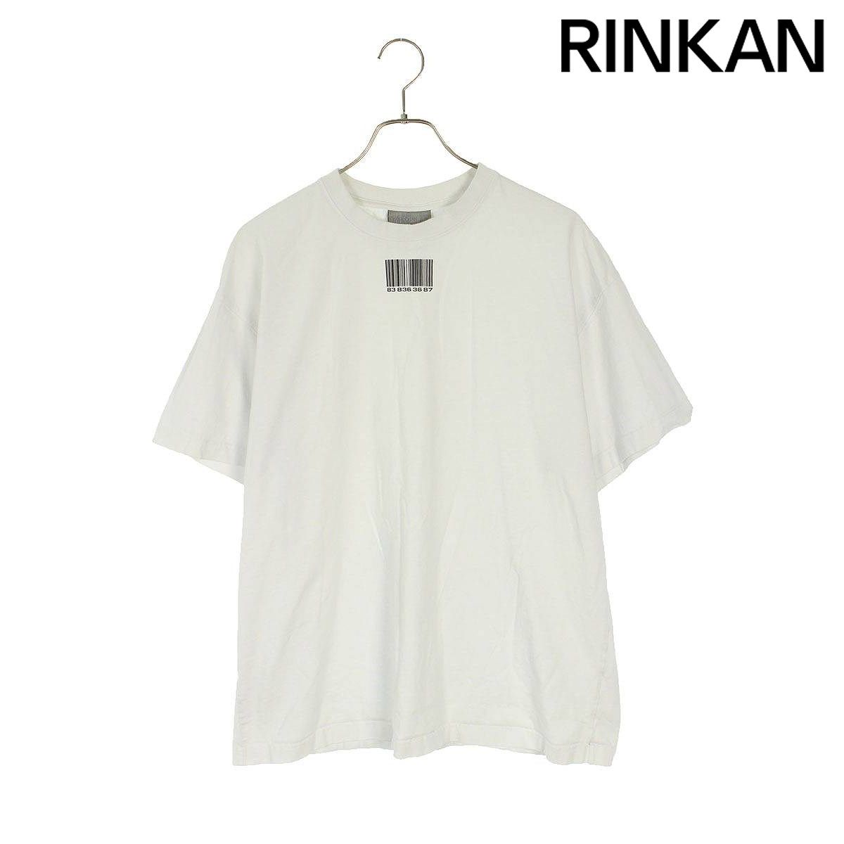 ヴェトモン  VTMNTS VL12TR460W バーコードプリントTシャツ メンズ L