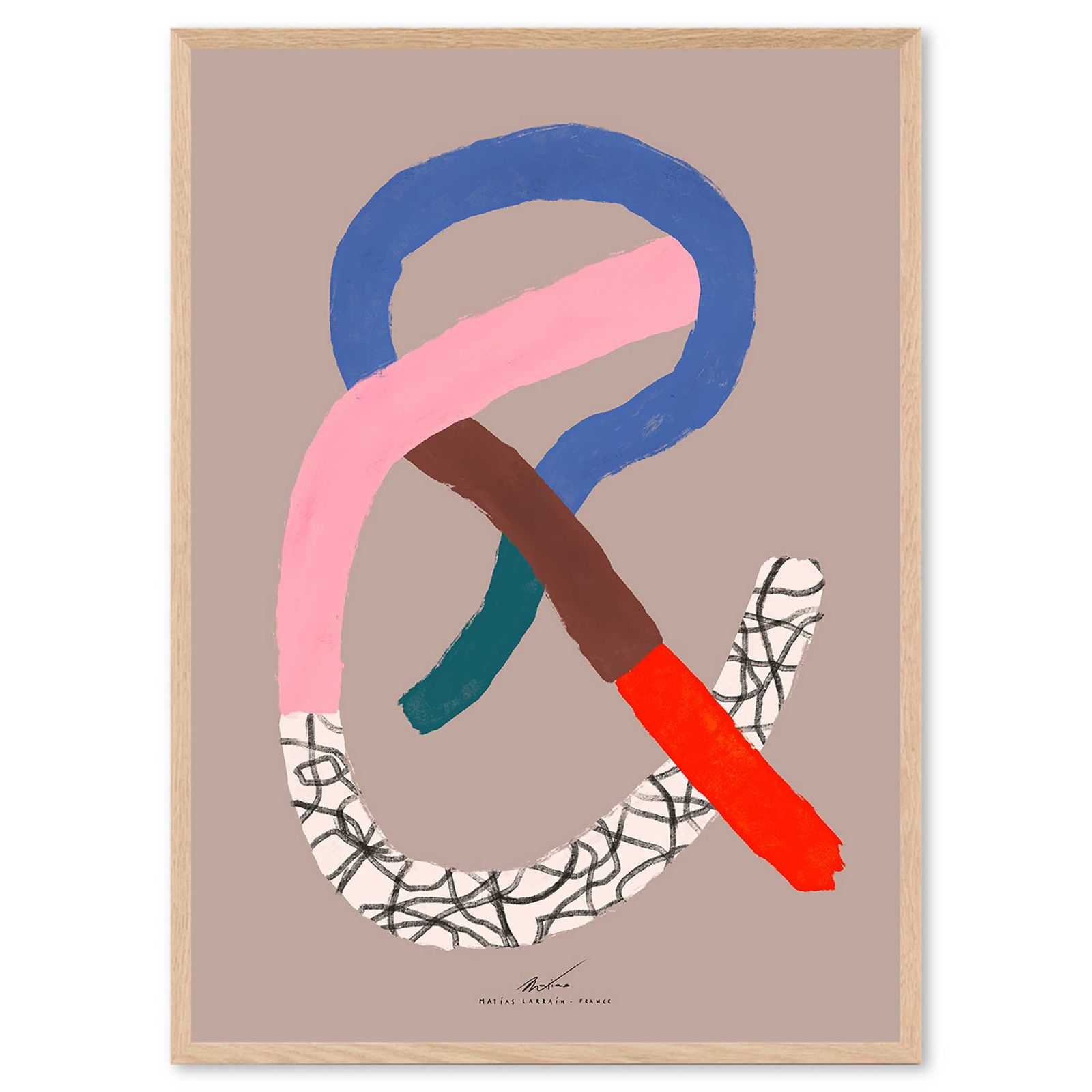 The Poster Club アートポスター 50×70cm Abstract Typography ポスタークラブ 北欧雑貨|124x16998-50x70