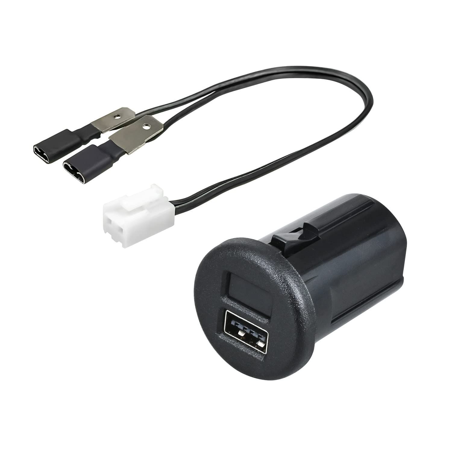 【人気商品】自動識別 リバーシブルポート 5V/2.4A×1口 純正同色LED 最大出力 IMP158 A+電圧計 電圧表示機能付き USB電源 ジムニーu0026シエラ(JB64/JB74)専用 スズキ 専用設計充電 車種専用用品 セイ