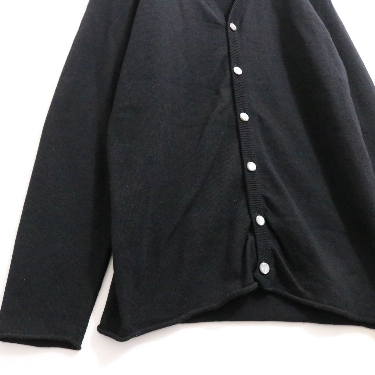 ルシアン ペラフィネ カーディガン スカルロゴ ブラック カシミヤ100％ レディース Sサイズ【正規品】 50万 ルシアンペラフィネ パイレーツスカル スワロ カシミヤ