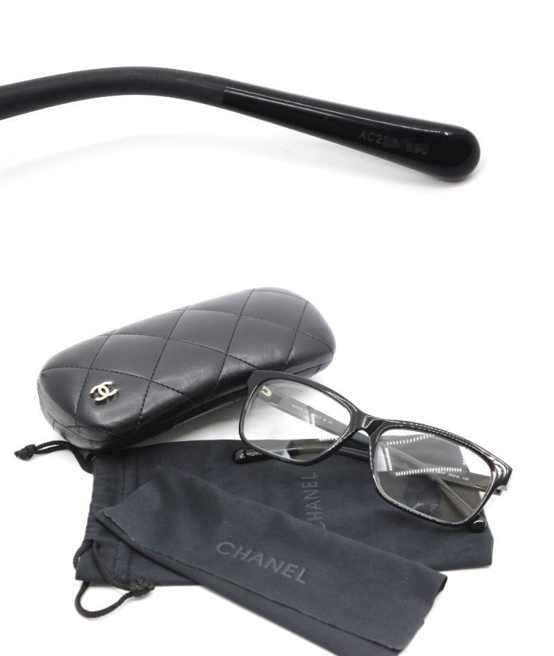 美品 CHANEL✴︎シャネル✴︎伊達メガネ✴︎メガネ✴︎ブラック✴︎黒✴︎ シャネル 眼鏡 伊達メガネ - メルカリ