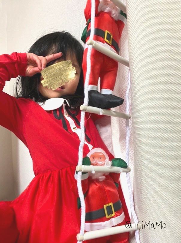 クリスマス前の限定SALE】 クリスマス サンタ シンプル はしご