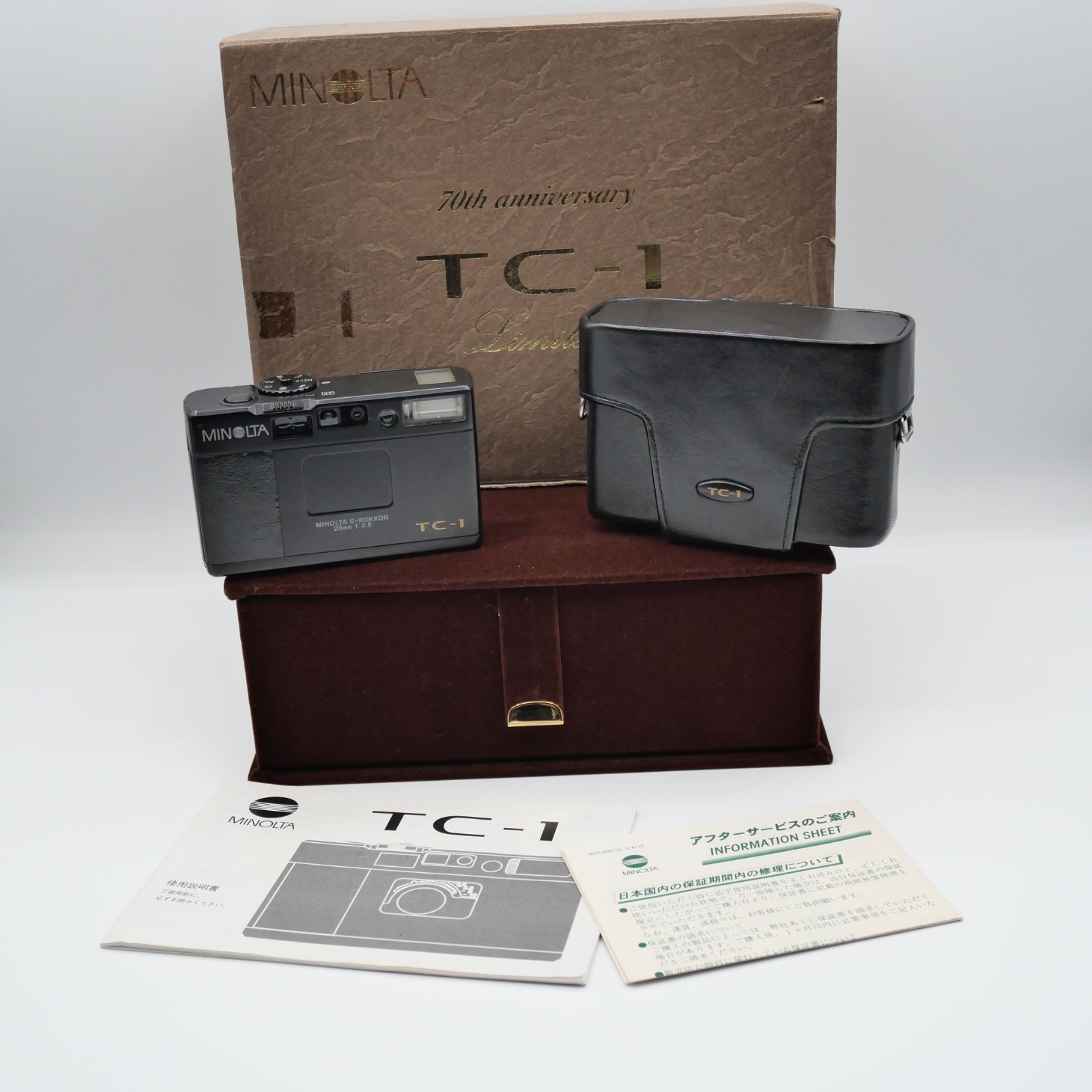 Minolta TC-1 70th Anniversary Limited Black 35mm Film Camera ミノルタ 70周年記念 フィルムカメラ 世界 2500台