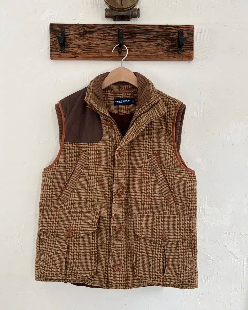 POLO RALPH LAUREN ポロラルフローレン ゴルフ ガンクラブチェック ハンティング ダックダウン ダウンベスト