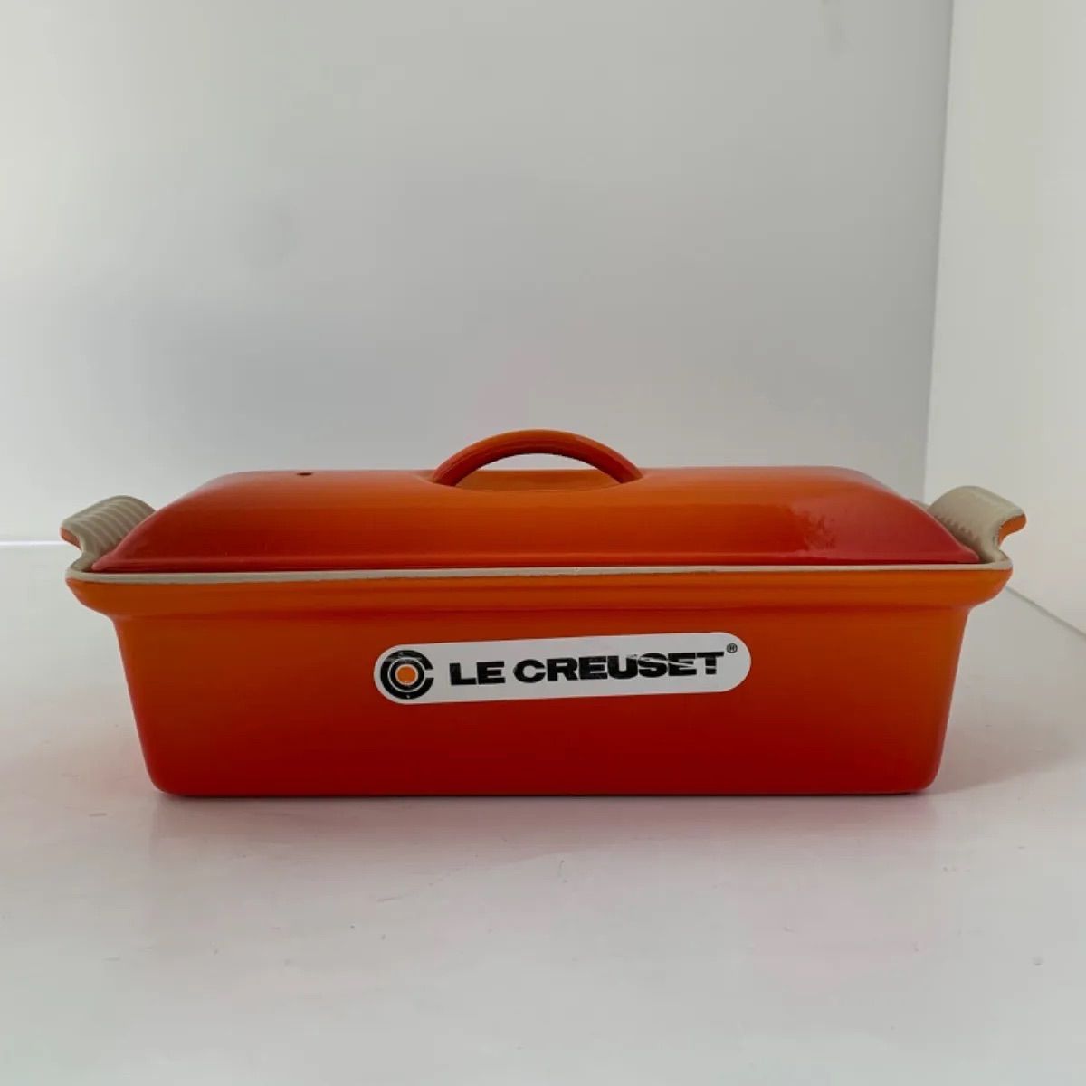 Le Creuset ル・クルーゼ テリーヌ皿 オレンジ 耐熱容器 28cm - メルカリ