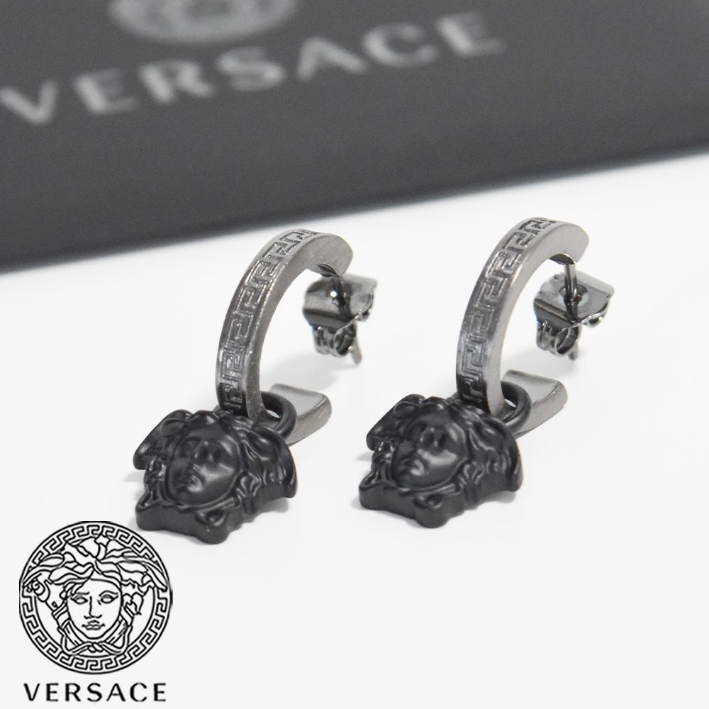 Versace イヤリング ヴィンテージ ヴェルサーチ シルバー