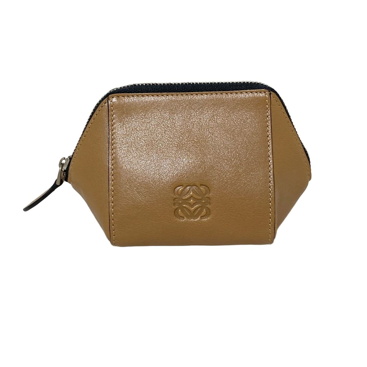 LOEWE ロエベ コインケース - ダークブラウン レザー