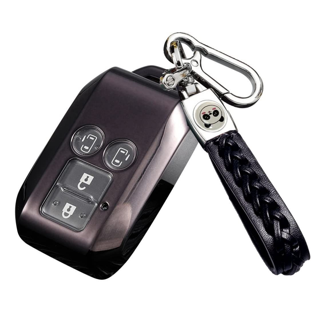 新品 [ZANEKO] キーケース適合スズキ新型スペーシアキーカバー スペーシアカスタム ソリオ フレアワゴン スマートキーケースキーホルダー