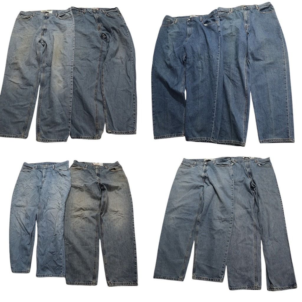 古着卸 リーバイス 560 デニム パンツ 8枚セット メンズ 36 |38 |40 |42 インディゴブルー ライトブルー 古着 NA6423