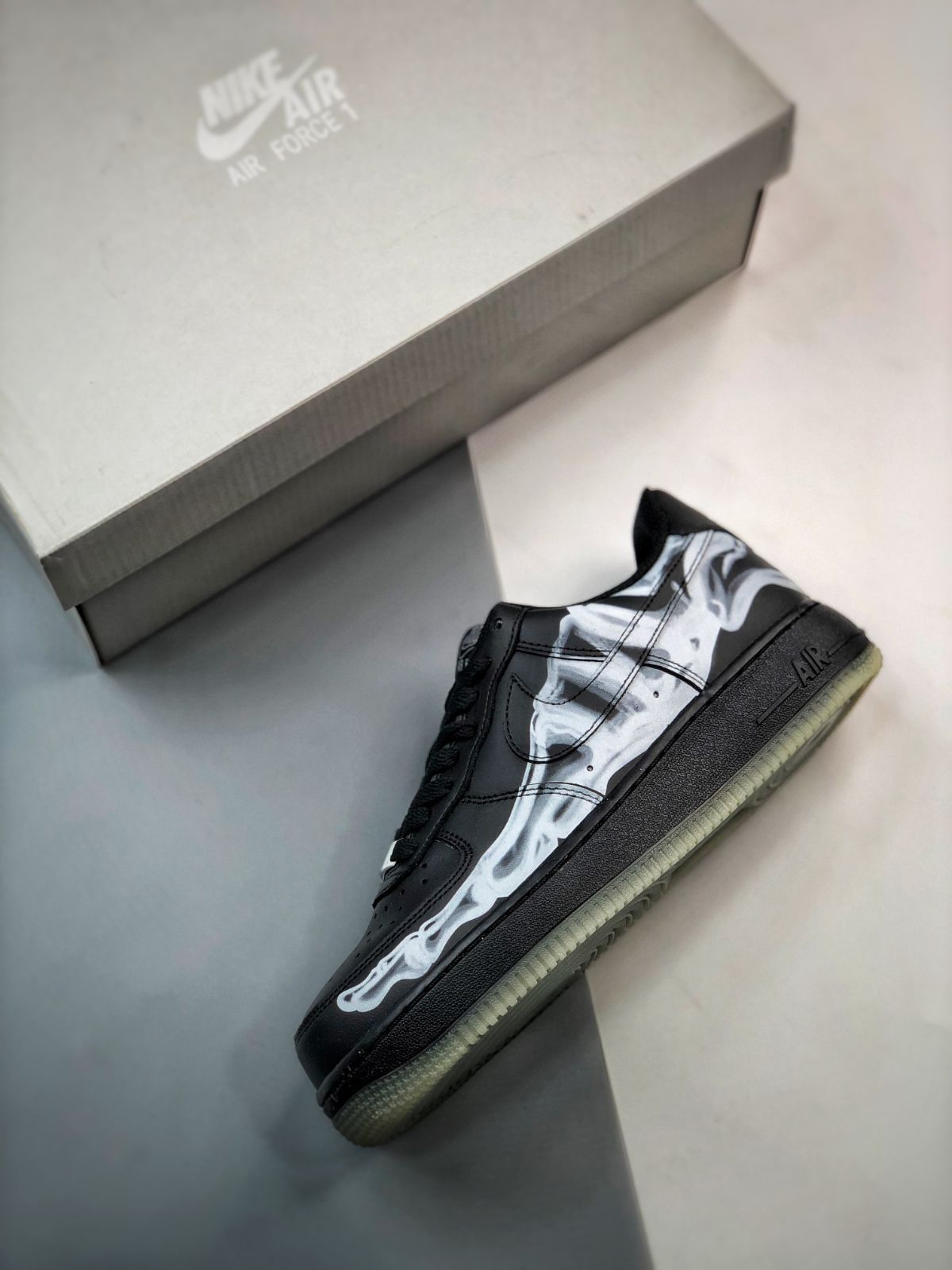 NIKE AIR FORCE 1 LOW "BLACK SKELETON"