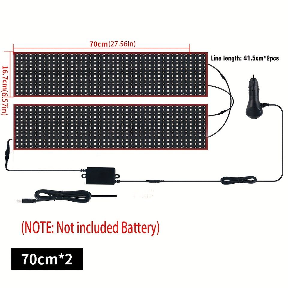 車内を彩る フレキシブルLEDデビルアイライト 70cm×2