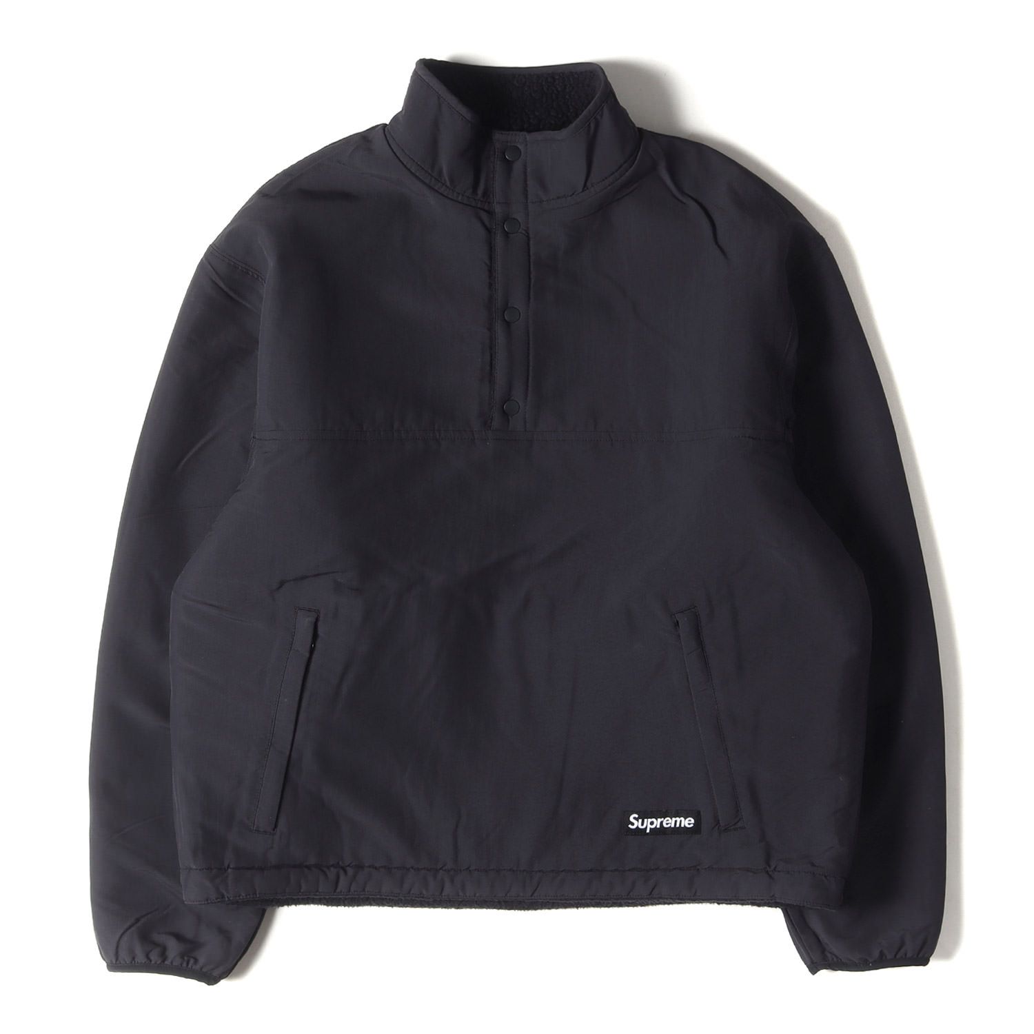 美品 Supreme シュプリーム ジャケット サイズ:S 23AW ポーラテックフリース リバーシブル プルオーバー ジャケット Polartec  Shearling Reversible Pullover ブラック 黒 アウター ブルゾン【メンズ】 - メルカリ