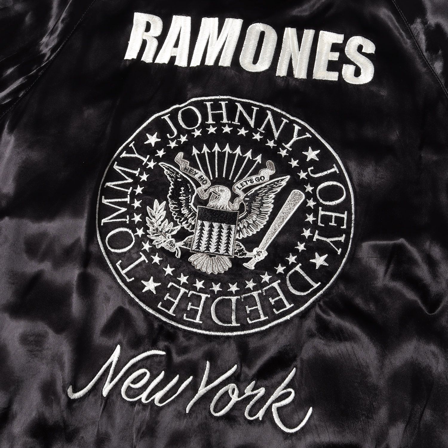 ルードギャラリー RAMONES スカジャン　※値引き交渉あり 新品 RUDE GALLERY ルードギャラリー RAMONES 40周年記念 サテン