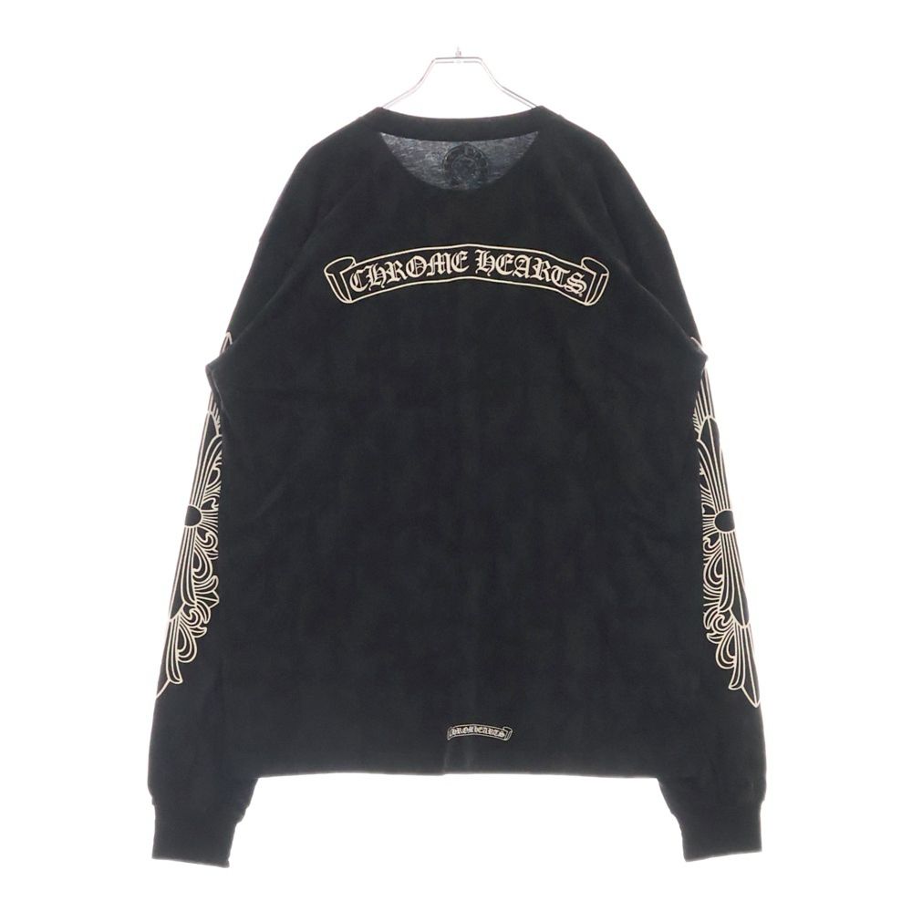 CHROME HEARTS 長袖Tシャツ セメタリークロス ブラック L クロムハーツロングTシャツセメタリークロスブラック|クロムハーツ通販