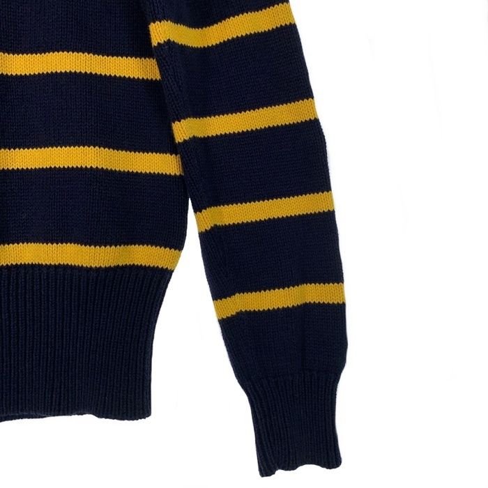 RUGBY by Ralph Lauren ニットセーター ネイビー/イエロー Vintage Polo Ralph Lauren Rugby Striped Yellow Blue Knit