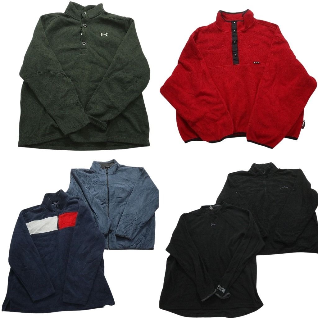 古着卸 まとめ売り ブランドMIX フリース 6枚セット (メンズ 2XL ) ティンバーランド エディーバウアー トミー 90s ウールリッチ MX5842