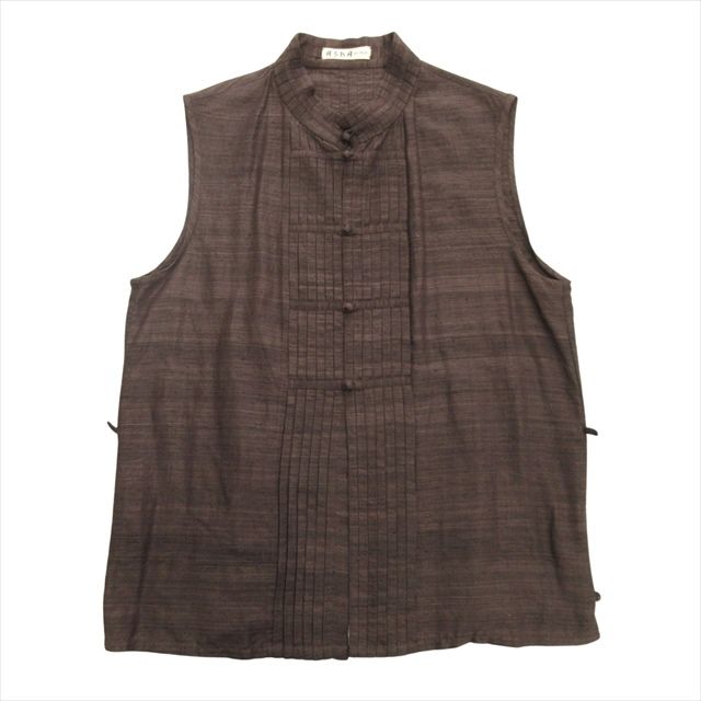 ISSEY MIYAKE - 99aw アシャ イッセイミヤケ asha 90's シルク チャイナ シャツ 99aw アシャ イッセイミヤケ asha by mds ISSEY MIYAKE 90's