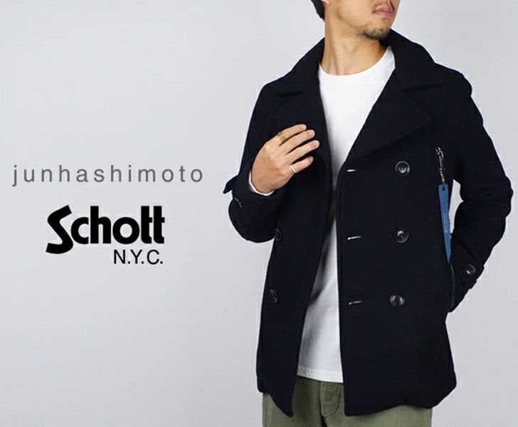 junhashimoto(ジュンハシモト)×Schott(ショット) ZIP COAT(ジップ