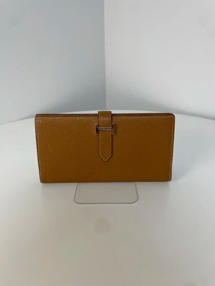 Hermes エルメス ベアン 長財布 ゴールド シルバー金具 D 刻印