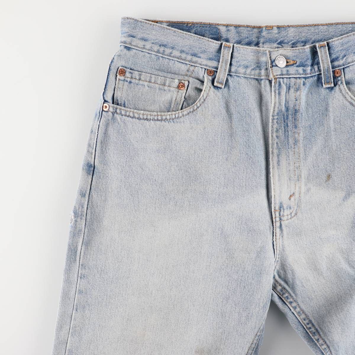 テーパードデニムパンツ