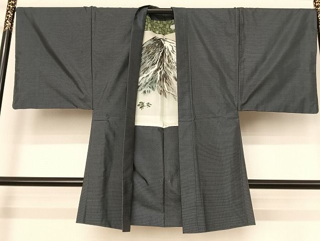 平和屋着物●男性　本場大島紬　アンサンブル　亀甲絣　正絹　逸品　AAAU4337np 平和屋着物○男性 本場大島紬 アンサンブル 亀甲絣 正絹 逸品