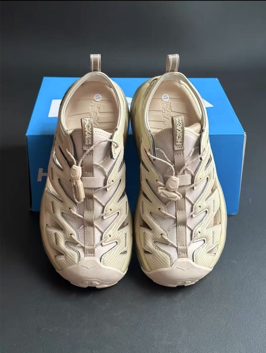 ホカオネオネ ホパラ ベージュ サンダル 25cm HOKA ONE ONE / ホカ オネオネ HOPARA ホパラ サンダル ユニ