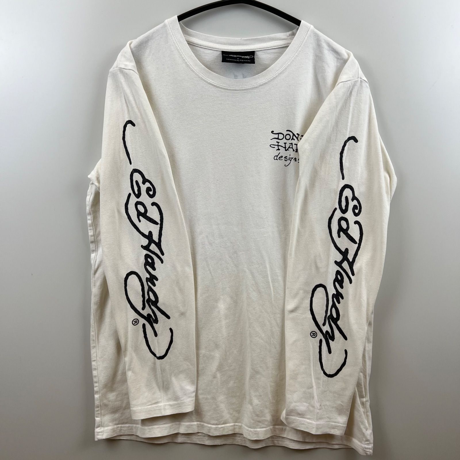 ED HARDY archive back skull print L/S Tee L エドハーディー