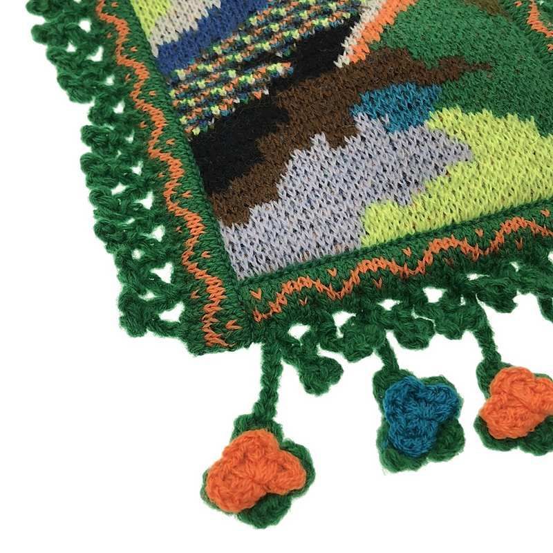 【新品】  Mame Kurogouchi / マメクロゴウチ | 2022AW | Mountainscape  Knitted parsse ショルダーバッグ | 1 | GREEN | レディース 新品】 Mame Kurogouchi / マメクロゴウチ | 2022AW | Mountainscape