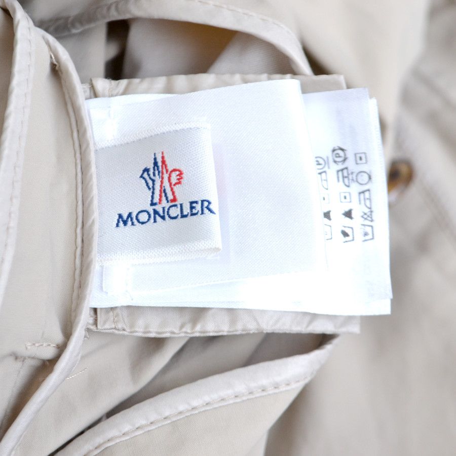 MONCLER/PREMIERE コットンナイロン ノーカラートレンチコート/0