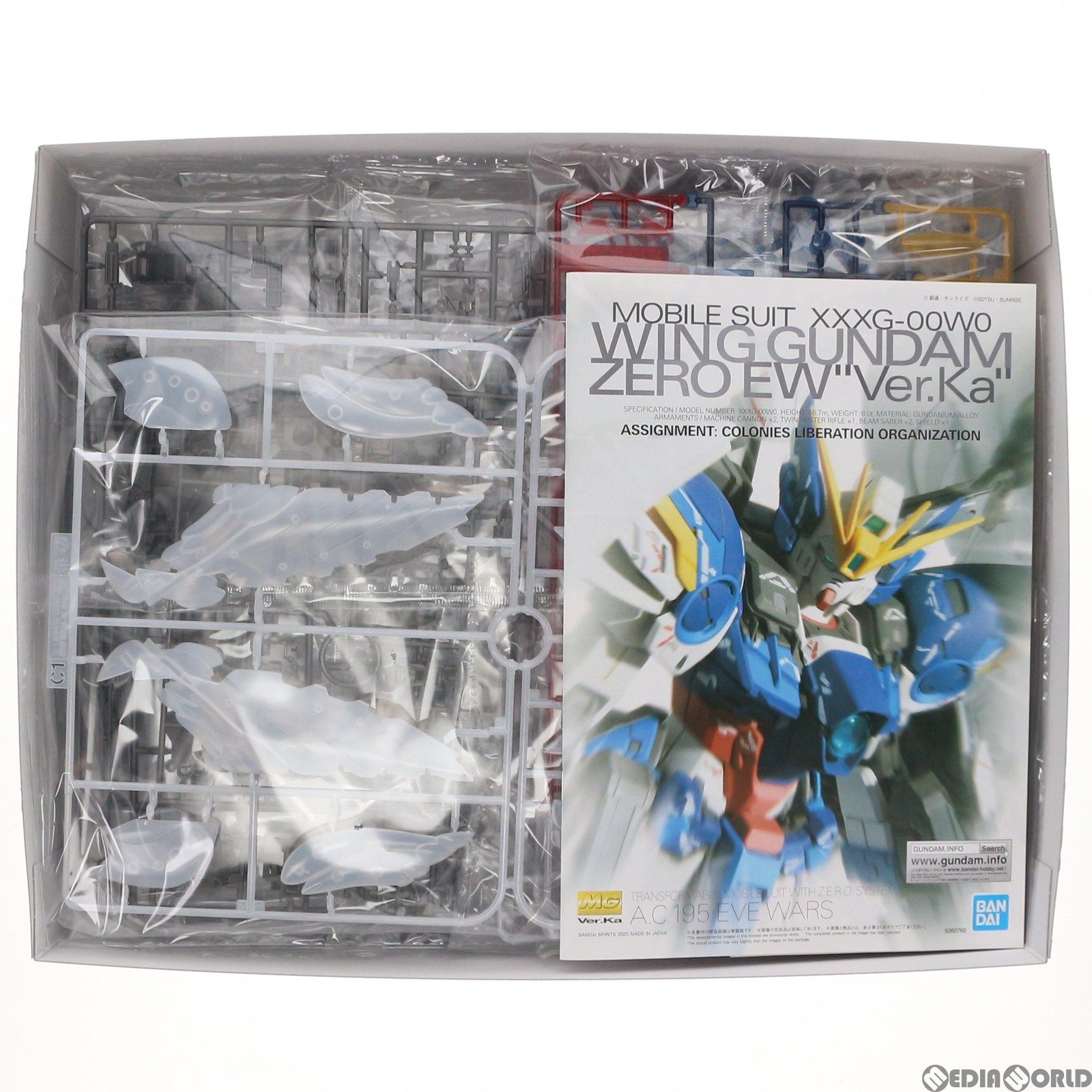 BANDAI - 1/100 MG XXXG-00W0 ウイングガンダムゼロEW Ver.Ka(クリアカラー) 「新機動戦記ガンダムW Endless Waltz」 ガンダムベース限定 BANDAI バンダイ プラモデル 美品 MG 1/100 ガンダムベース限定 ウイングガンダムゼロEW Ver.Ka