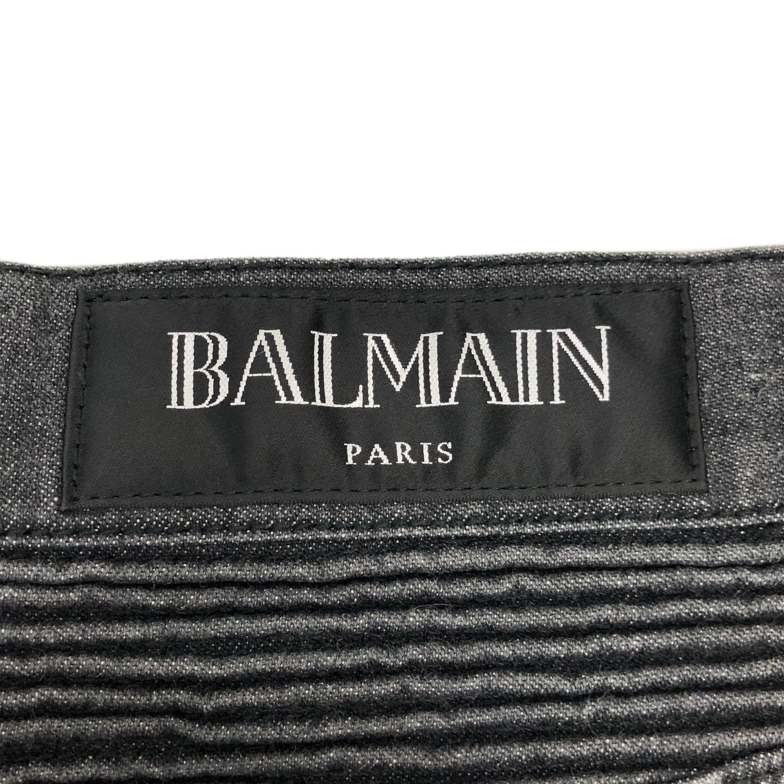 BALMAIN バルマン 15SS 側章 サイドライン ストレッチ モトクロス 