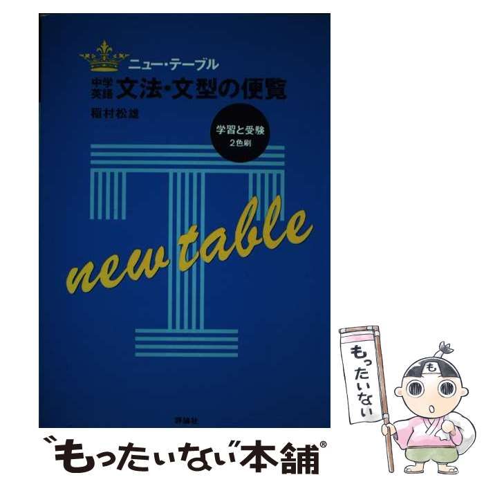 【中古】 中学英語文法・文型の便覧 / 稲村松雄 / 評論社