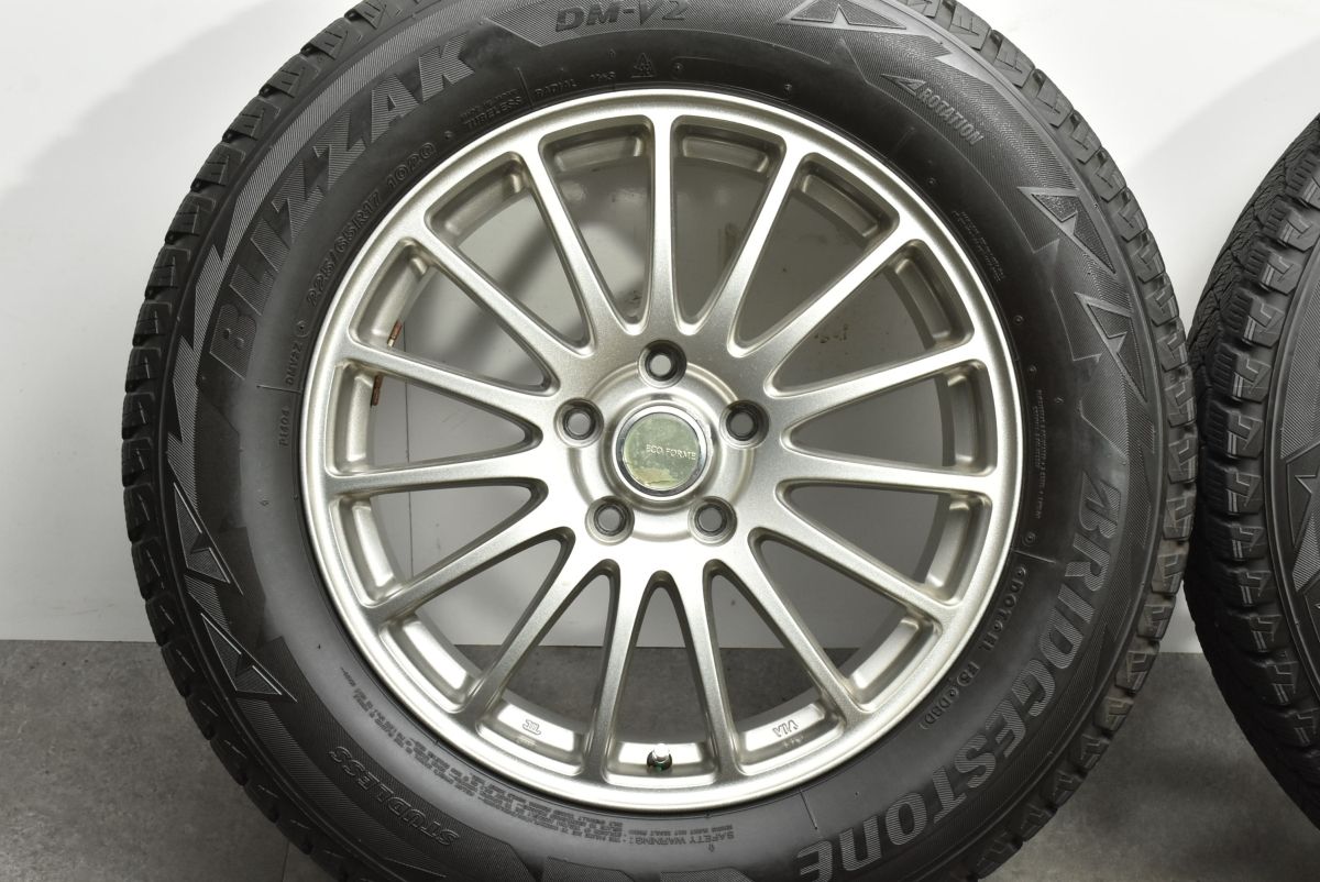 ①エコフォルム ブリザック DM-V2 225/65R17 ハリアー CX-5