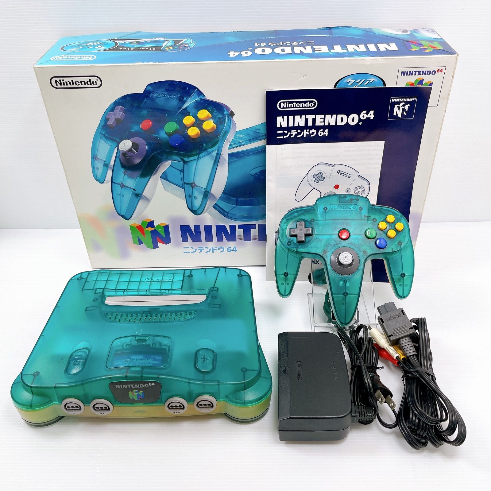 ニンテンドー 64 クリアブルー 遊べるセット 動作 済み Nintendo 64 N64 任天堂