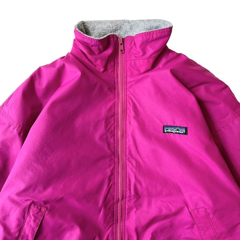 80s 旧タグ USA製 Patagonia 裏フリース ナイロン シェル ジャケット ...