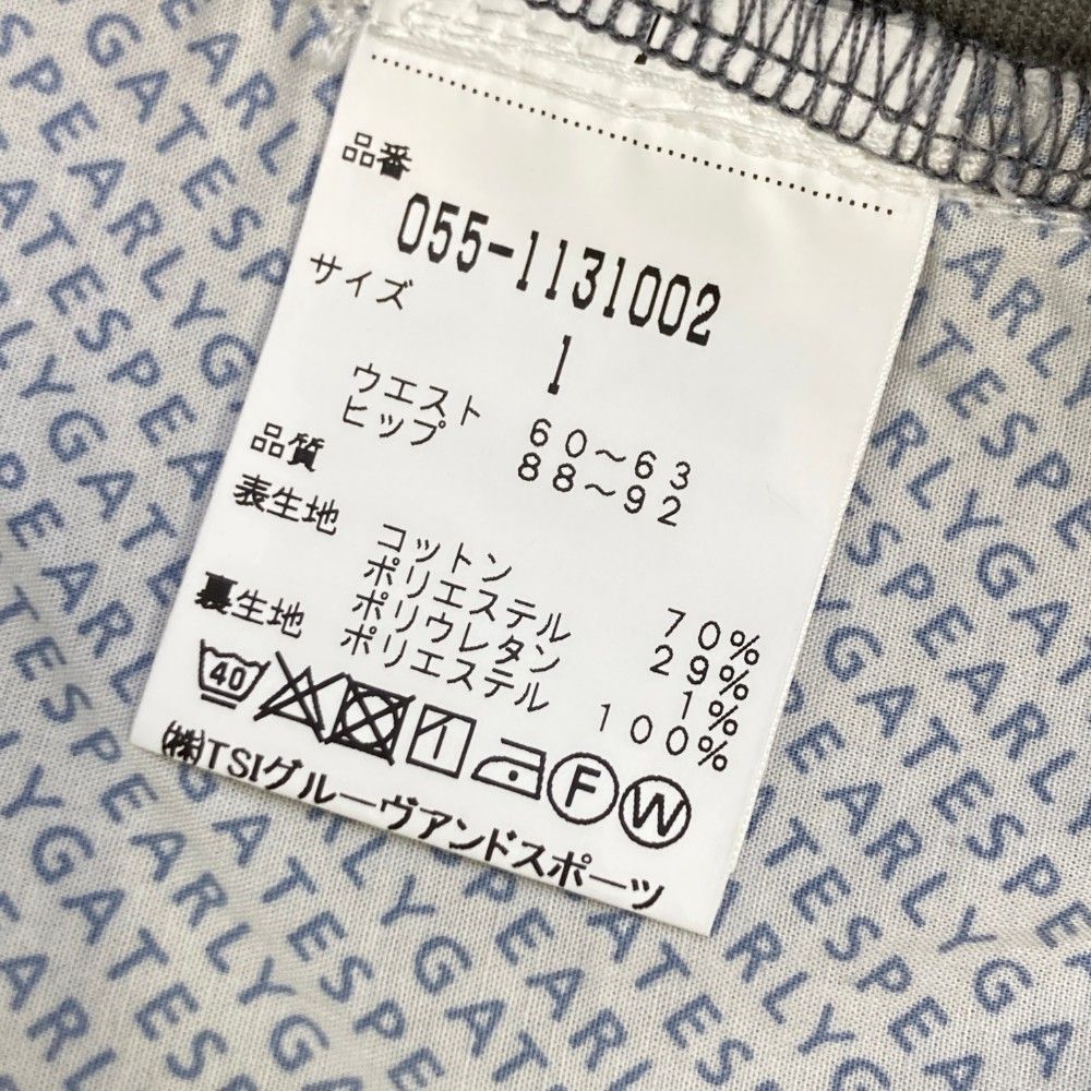 サイズ：1 PEARLY GATES パーリーゲイツ  裏地付 ストレッチパンツ  ホワイト系 [240101439301] ゴルフウェア レディース ストスト サイズ：1 PEARLY GATES パーリーゲイツ 裏地付 ストレッチ